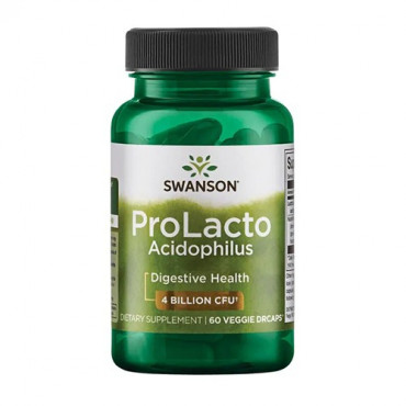 Swanson ProLacto Acidophilus 4 billion CFU 60vcaps (Parim enne: 02.2022)