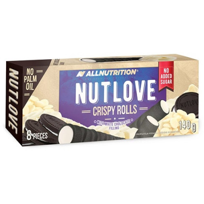 AllNutrition Nutlove Crispy Rolls 140g White Chocolate
