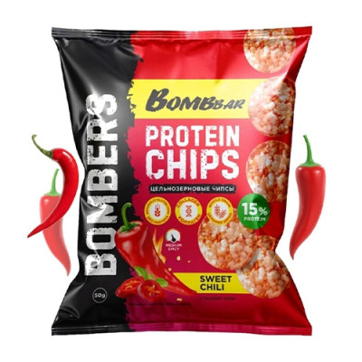 Bombbar Protein Chips - Sweet Chilli 50g (Parim enne: 04.2025)
