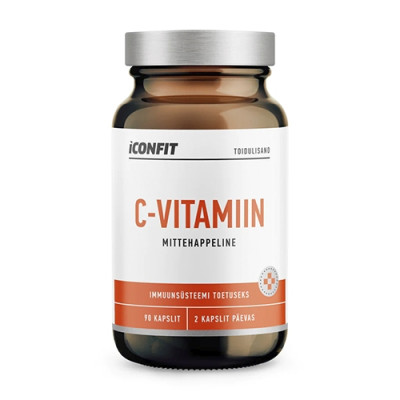 ICONFIT Vitamin C - Non-acidic (Mittehappeline) 90caps