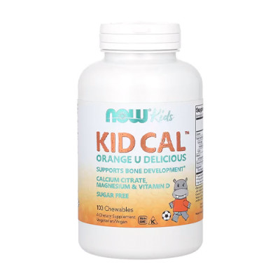 Now Foods KID Cal 100tabs (chewable) Orange