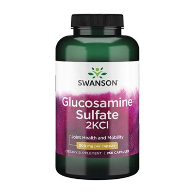 Swanson Glucosamine Sulfate 2KCl 500mg 250caps