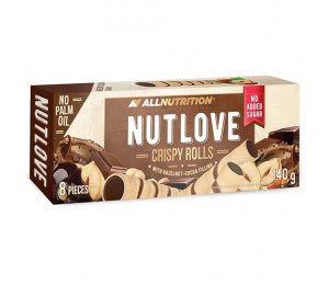 AllNutrition Nutlove Crispy Rolls 140g Hazelnut Cocoa (Parim enne: 02.2023)
