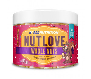 AllNutrition Nutlove Whole Nuts 300g Peanuts In White Chocolate (Parim enne: 04.2022)