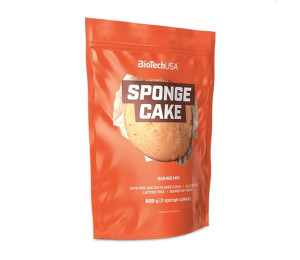 BioTech USA Sponge Cake Baking mix 600g (Parim enne: 09.2024)