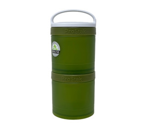 BlenderBottle ProStak Expansion 2Pak (2 x 250ml) + handle - Moss Green