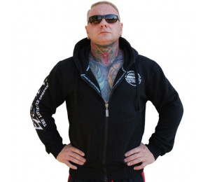 Brachial Zip-Hoody "Special" Black/White