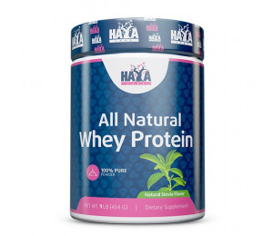Haya Labs 100% All Natural Whey Protein 454g - Stevia (Parim enne: 04.2023)