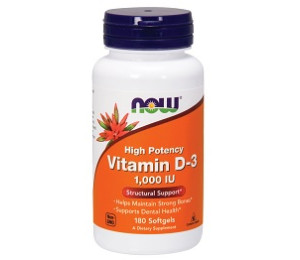 Now Foods Vitamin D3 1000IU 180 softgels