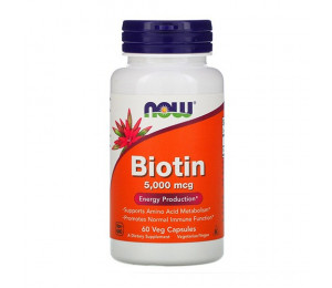 Now Foods Biotin 5000mcg 60vcaps