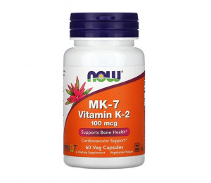 Now Foods MK-7 Vitamin K-2 100 mcg 60vcaps