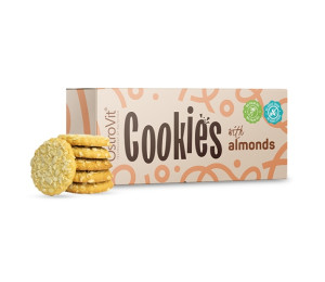 OstroVit Cookies with Almonds 130g (Parim enne: 06.2024)