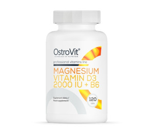 OstroVit Magnesium + Vitamin D3 2000IU + B6 120tabs