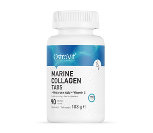 OstroVit Marine Collagen + Hyaluronic Acid + Vitamin C 90tabs