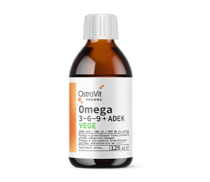 OstroVit Pharma Omega 3-6-9 + ADEK VEGE 120ml (Parim enne: 03.2024)