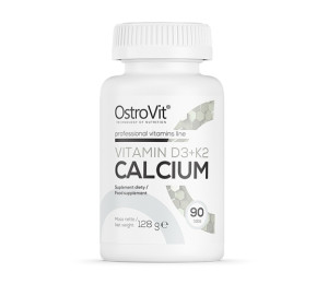 OstroVit Vitamin D3 + K2 + Calcium 90tabs