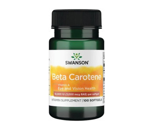 Swanson Beta Carotene 10000IU 100 softgels (Parim enne: 06.2024)