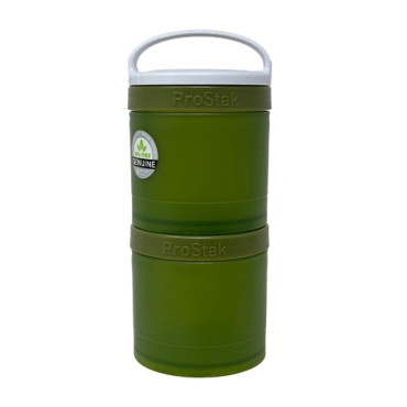 BlenderBottle ProStak Expansion 2Pak (2 x 250ml) + handle - Moss Green