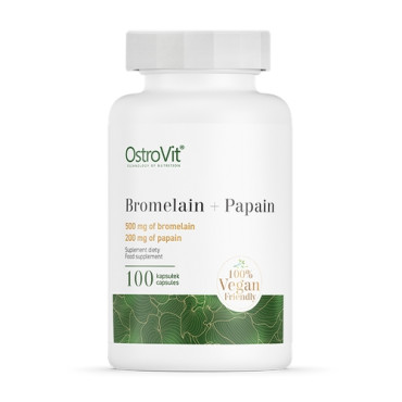 OstroVit Bromelain + Papain VEGE 100caps