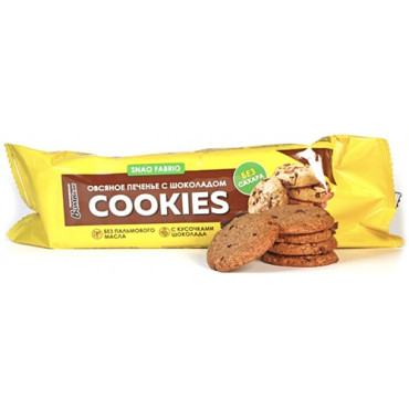 Snaq Fabriq Oatmeal Cookies with Chocolate 180g (Parim enne: 01.02.2025)