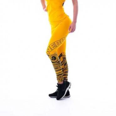 Nebbia Leggings Tights Tattoo 215 Yellow