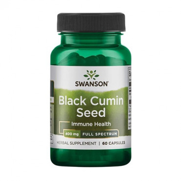 Swanson Full Spectrum Black Cumin Seed 400mg 60caps (Parim enne: 08.2025)