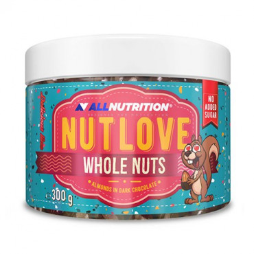 AllNutrition Nutlove Whole Nuts 300g Almonds In Dark Chocolate (Parim enne: 01.2022)