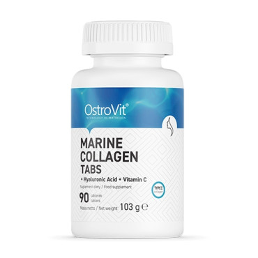 OstroVit Marine Collagen + Hyaluronic Acid + Vitamin C 90tabs