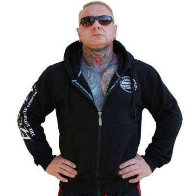 Brachial Zip-Hoody "Special" Black/White