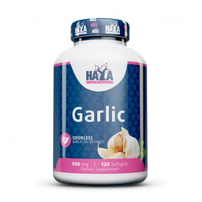 Haya Labs Odorless Garlic 500mg 120 softgels