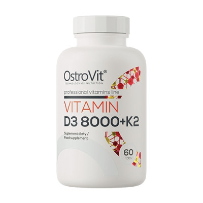 OstroVit Vitamin D3 8000IU + K2 60tabs
