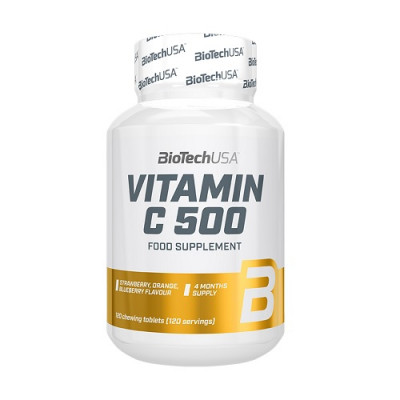 BioTech USA VITAMIN C 500, 120tabs (chewable)