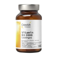 OstroVit Pharma Vitamin D3 2000IU Lozenges 360tabs Green Apple