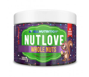 AllNutrition Nutlove Whole Nuts 300g Peanuts In Dark Chocolate (Parim enne: 12.2021)