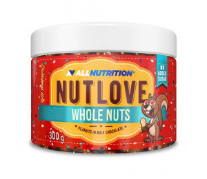 AllNutrition Nutlove Whole Nuts 300g Peanuts In Milk Chocolate (Parim enne: 01.2022)