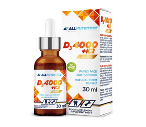 AllNutrition Vitamin D3 4000IU + K2 Drops 30ml