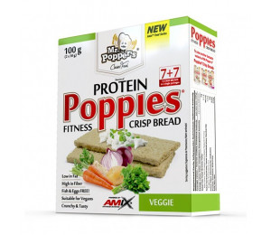 AMIX Poppies Crisp Bread Protein 100g Veggie