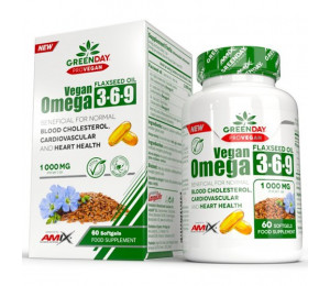 AMIX ProVegan Omega 3-6-9 Flaxseed 1000mg 60 softgels