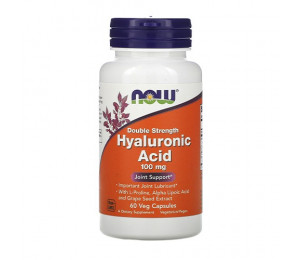 Now Foods Hyaluronic Acid Double Strength 100mg 60vcaps (Parim enne: 09.2022)