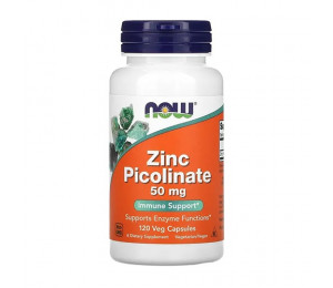 Now Foods Zinc Picolinate 50mg 120vcaps