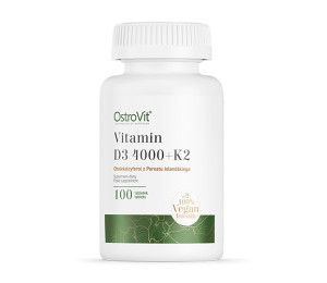 OstroVit Vitamin D3 4000IU + K2 VEGE 100tabs