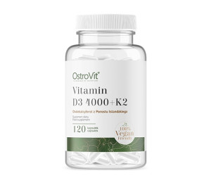 OstroVit Vitamin D3 4000IU + K2 VEGE 120vcaps