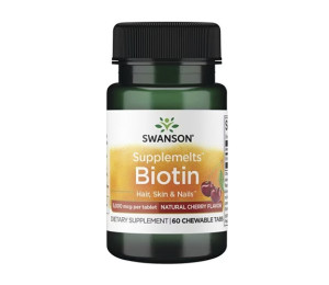 Swanson Biotin 60tabs (chewable) (Parim enne: 09.2023)