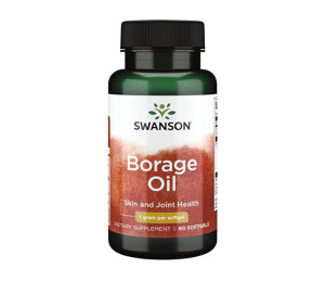 Swanson Borage Oil 1000mg 60 softgels (Parim enne: 11.2023)