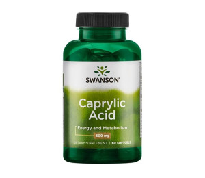 Swanson Caprylic Acid 600mg 60 softgels (Parim enne: 11.2023)