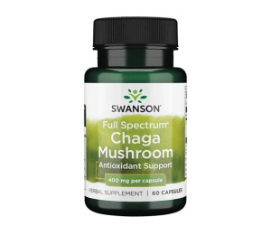 Swanson Full Spectrum Chaga Mushroom 400mg 60caps