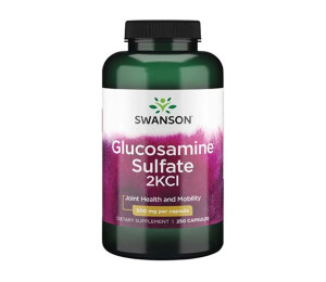 Swanson Glucosamine Sulfate 2KCl 500mg 250caps (Parim enne: 05.2024)