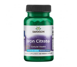 Swanson Iron Citrate 25mg 60vcaps
