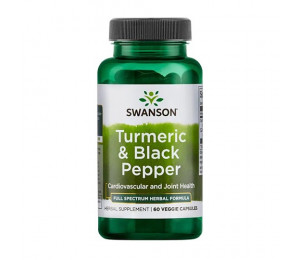 Swanson Turmeric & Black Pepper 60vcaps