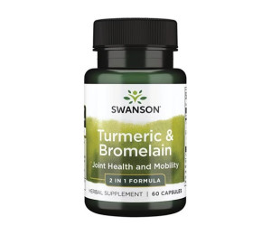 Swanson Turmeric & Bromelain 60caps (Parim enne: 12.2024)